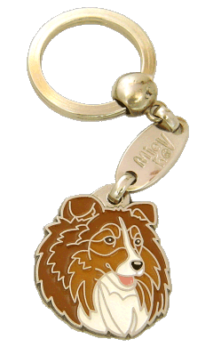 SHETLAND SHEEPDOG, SHELTIE CIBELINA - Placa grabada, placas identificativas para perros grabadas MjavHov.